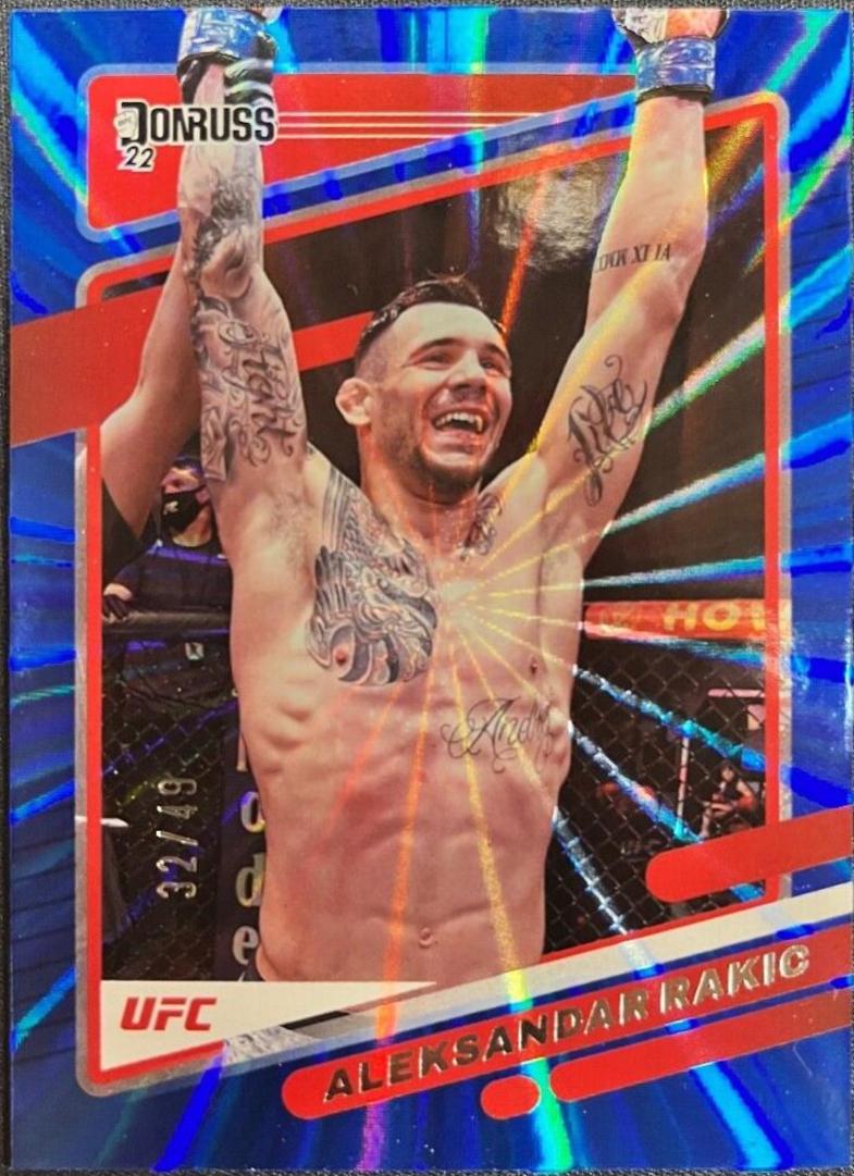 Aleksandar Rakic 2022 Panini Donruss UFC Base #3 Blue
