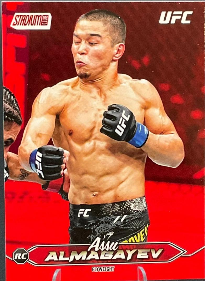 Assu Almabayev 2025 Topps Stadium Club UFC Base #116 Red