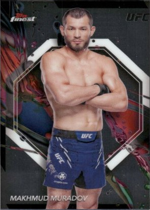 Makhmud Muradov 2024 Topps Finest UFC Base Common #24 Green Shimmer Refractor