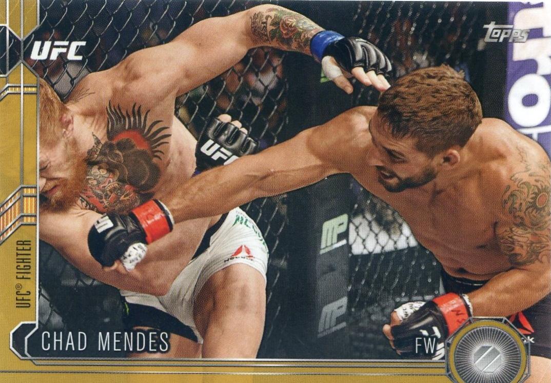 Chad Mendes 2015 Topps UFC Chronicles Base #119 Gold