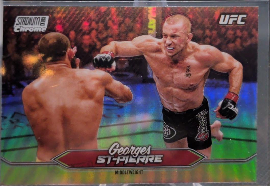 Georges St-Pierre 2025 Topps Stadium Club UFC Base Chrome #C-32 Refractor