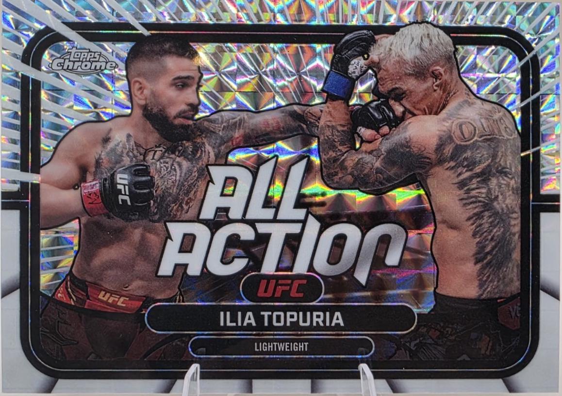 Ilia Topuria 2026 Topps Chrome UFC All-Action #AA-1 Geometric Refractor