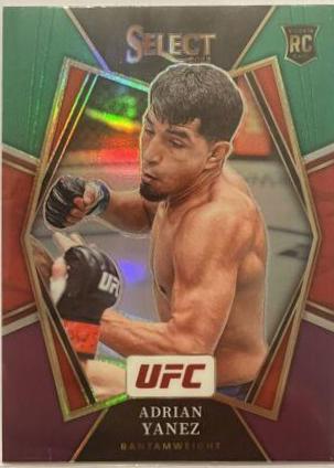 Adrian Yanez 2022 Panini Select UFC Premier Level #155 Green and Purple