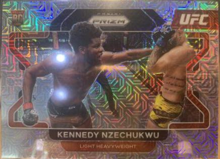 Kennedy Nzechukwu 2022 Panini Prizm UFC Base #74 Mojo