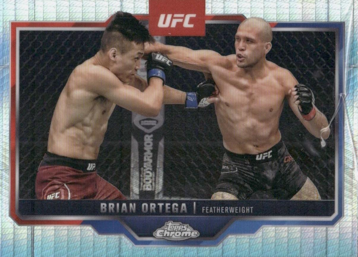 Brian Ortega 2025 Topps Chrome UFC Base #69 Prism Refractor