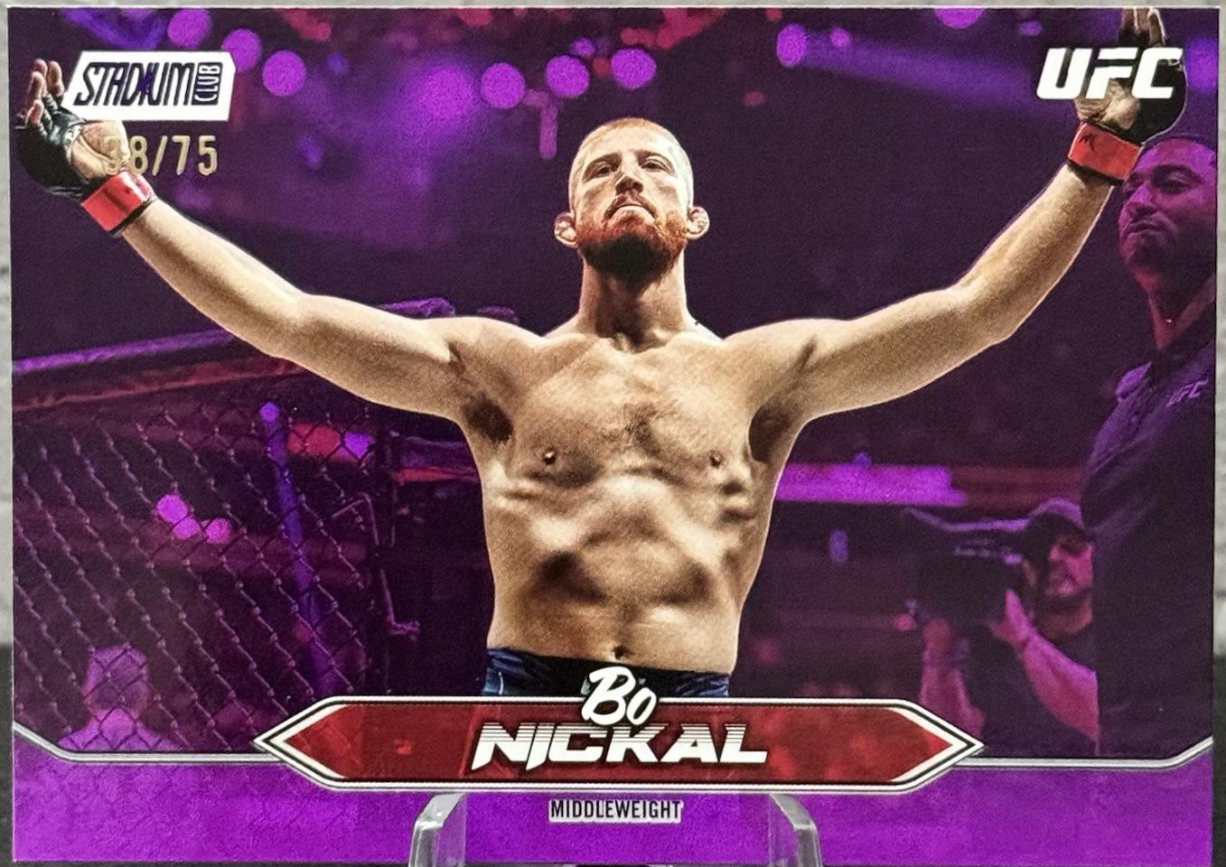 Bo Nickal 2025 Topps Stadium Club UFC Base #83 Purple