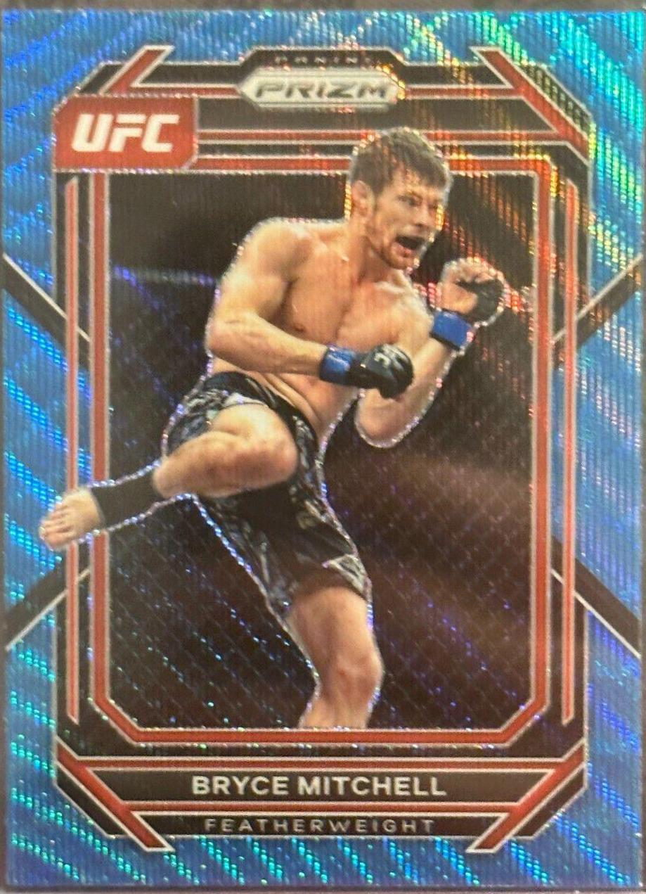 Bryce Mitchell 2023 Panini Prizm UFC Base #153 Blue Wave
