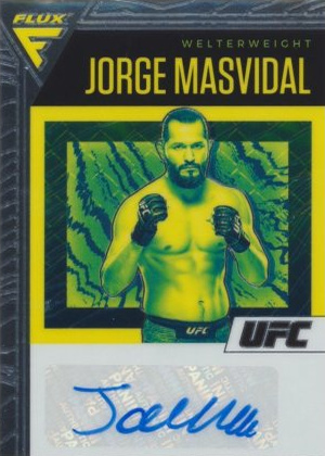 Jorge Masvidal 2021 Panini Chronicles UFC Flux Auto #15 Black