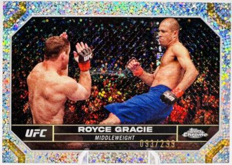 Royce Gracie 2024 Topps Chrome UFC Base #170 Speckle Refractor