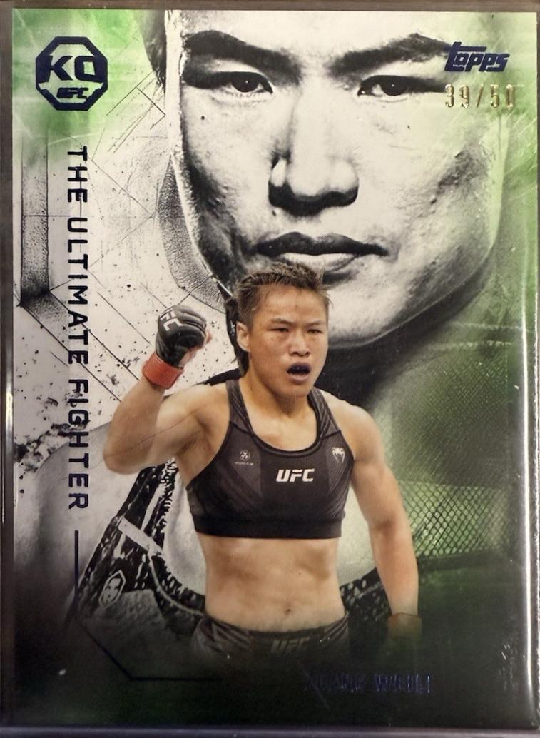 Zhang Weili 2025 Topps Knockout UFC The Ultimate Fighter #UF-13 Blue