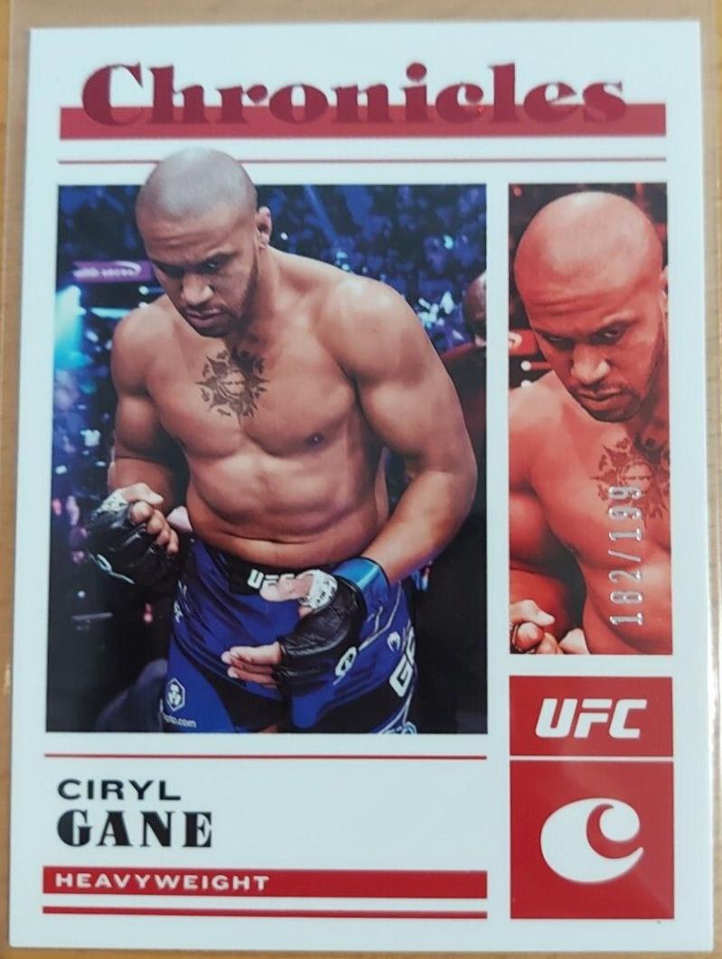 Ciryl Gane 2023 Panini Chronicles UFC Base Chronicles #4 Red