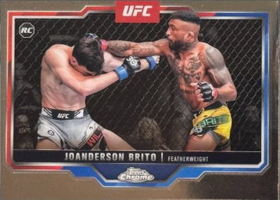 Joanderson Brito 2025 Topps Chrome UFC Base #176 Red Geometric Refractor