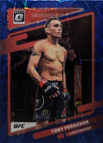 Tony Ferguson 2022 Panini Donruss Optic UFC Base #49 Blue Velocity