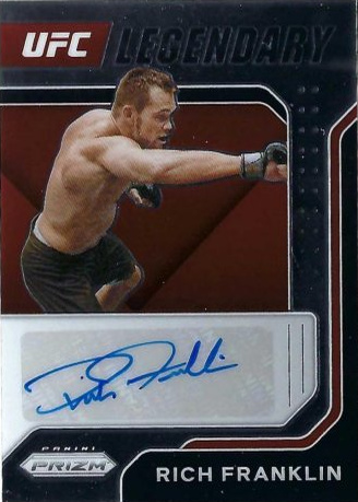 Rich Franklin 2022 Panini Prizm UFC Legendary Signatures #6 Gold