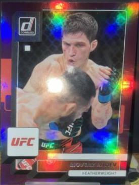 Movsar Evloev 2023 Panini Donruss UFC Base #17 Purple Flood