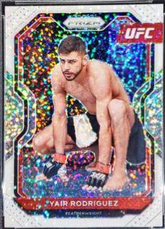 Yair Rodríguez 2021 Panini Prizm UFC Base #73 White Sparkle