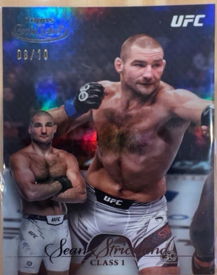 Sean Strickland 2024 Topps Gold Label UFC Base Class I #31 Black