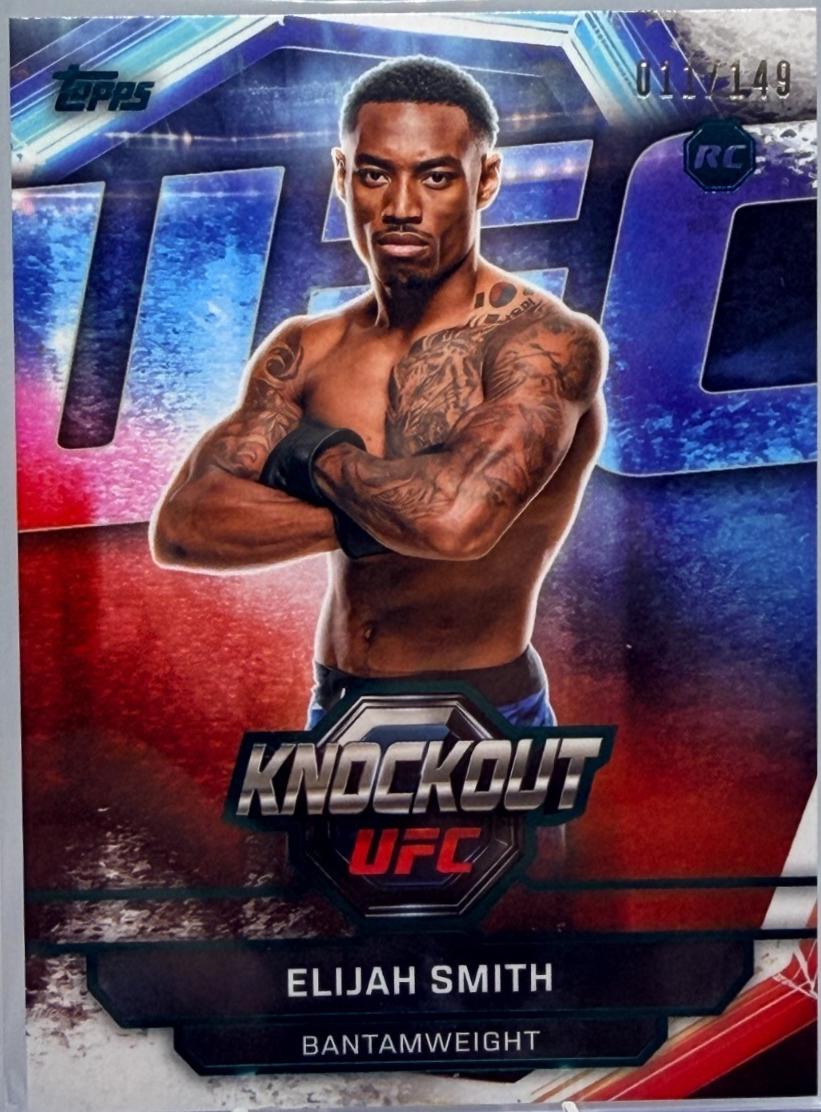 Elijah Smith 2026 Topps Knockout UFC Base #98 Teal