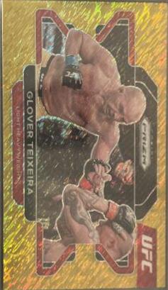 Glover Teixeira 2022 Panini Prizm UFC Base #81 Gold Shimmer
