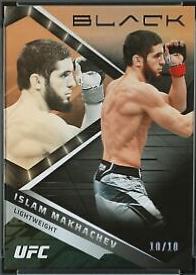Islam Makhachev 2022 Panini Chronicles UFC Base Black #220 Platinum