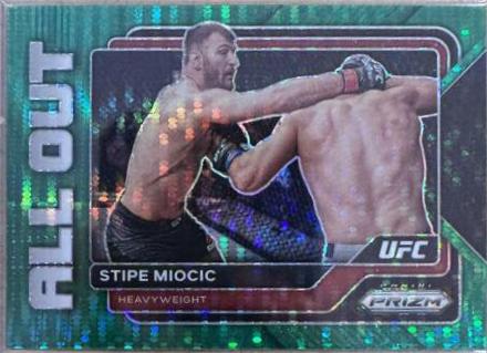 Stipe Miocic 2023 Panini Prizm UFC All Out #6 Green Pulsar