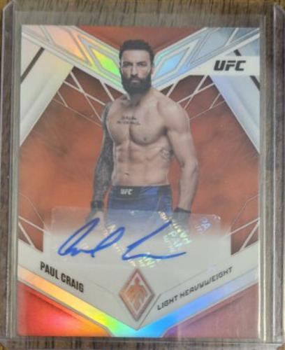 Paul Craig 2023 Panini Chronicles UFC Phoenix Autographs #32 Red