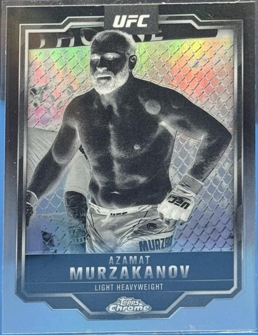 Azamat Murzakanov 2025 Topps Chrome UFC Base #168 Negative Refractor