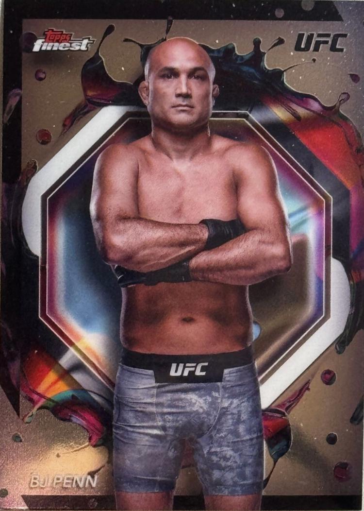 BJ Penn 2024 Topps Finest UFC Base Rare #203 Refractor