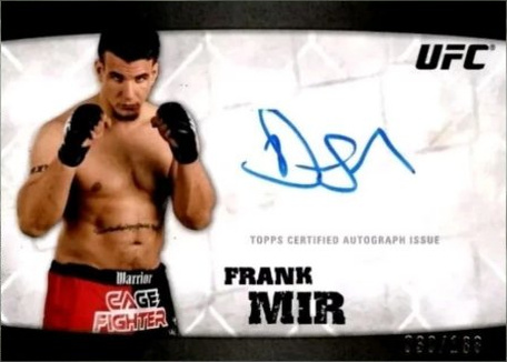 Frank Mir 2010 Topps UFC Knockout Autographs #A-FM Red Ink