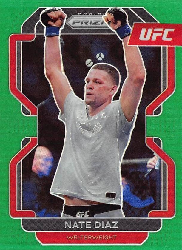 Nate Diaz 2022 Panini Prizm UFC Base #150 Green