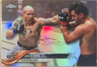 Josh Emmett 2018 Topps Chrome UFC Base #95 Refractor