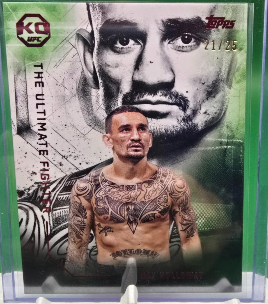 Max Holloway 2025 Topps Knockout UFC The Ultimate Fighter #UF-1 Red