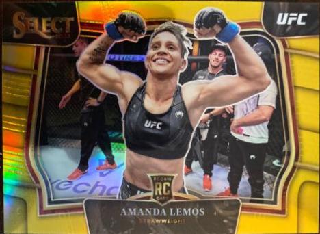 Amanda Lemos 2023 Panini Select UFC Octagonside #292 Gold