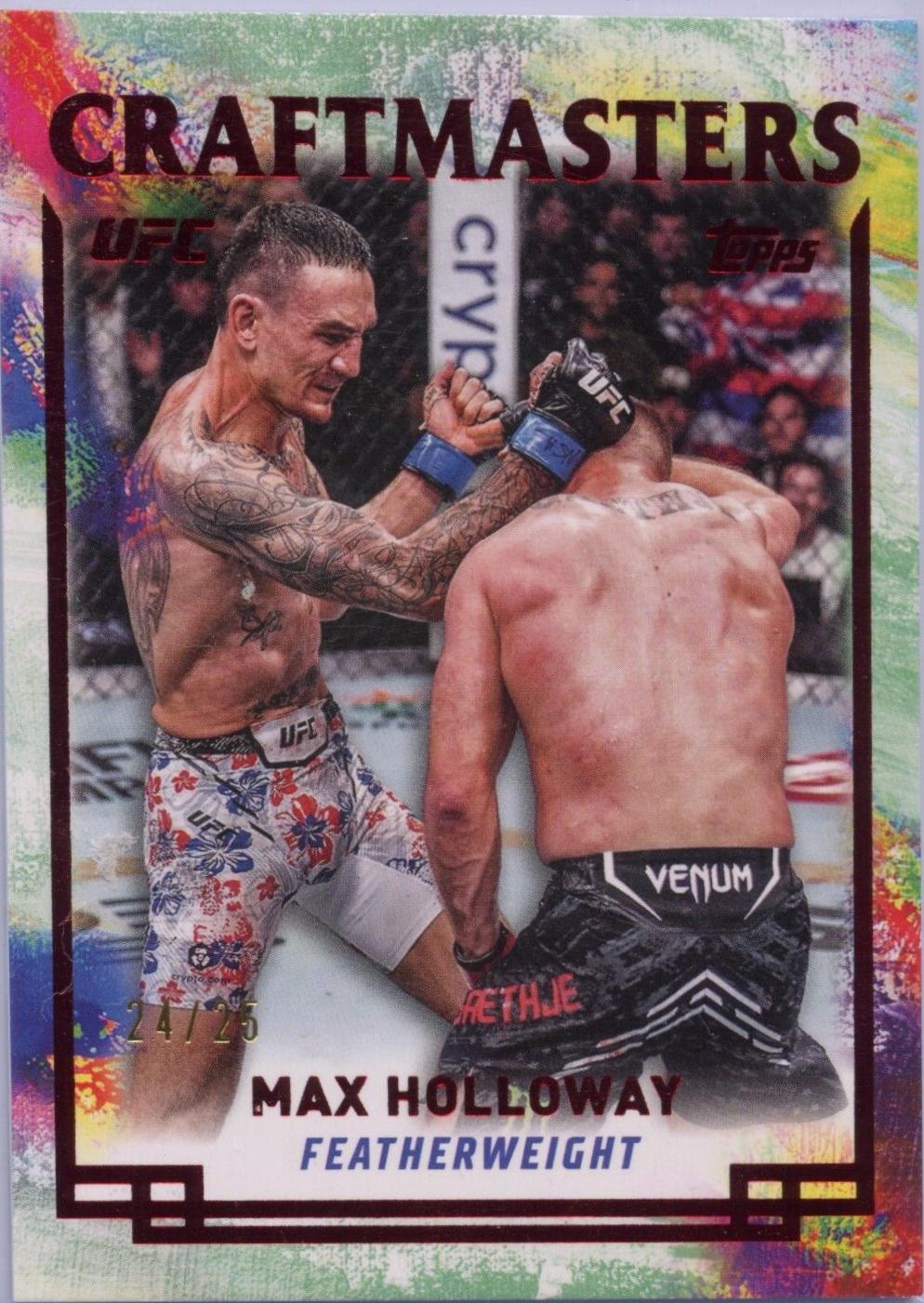 Max Holloway 2024 Topps Knockout UFC Craftmasters #CRM-19 Red