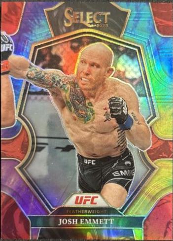 Josh Emmett 2023 Panini Select UFC Premier Level #174 Tie Dye