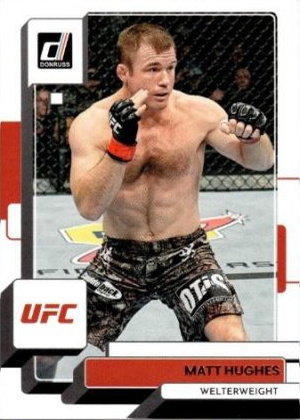 Matt Hughes 2023 Panini Donruss UFC Base #73 Press Proof Silver