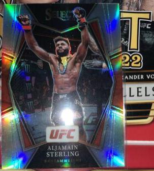 Aljamain Sterling 2022 Panini Select UFC Premier Level #153 Silver