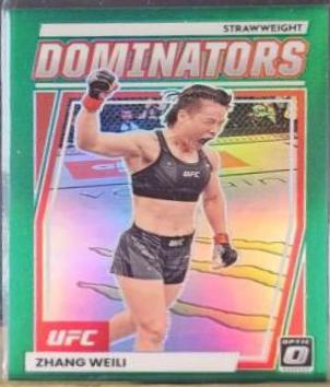 Zhang Weili 2023 Panini Donruss Optic UFC Dominators #15 Green