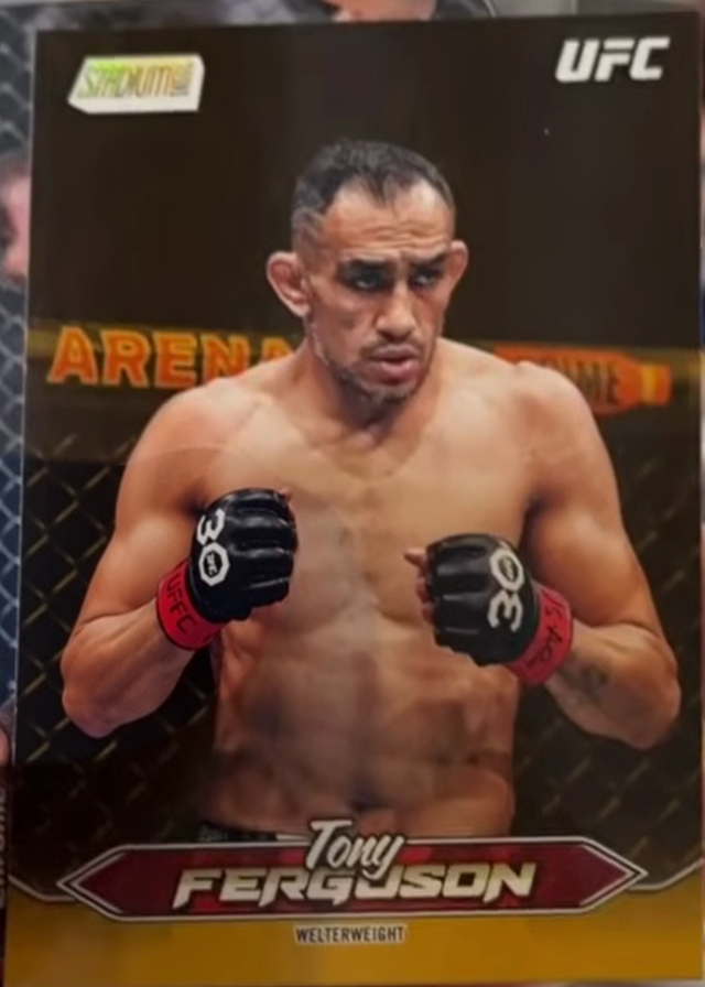 Tony Ferguson 2025 Topps Stadium Club UFC Base #181 Gold