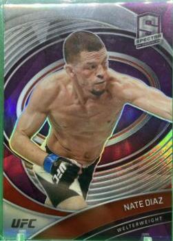 Nate Diaz 2021 Panini Chronicles UFC Base Spectra #292 White Sparkle