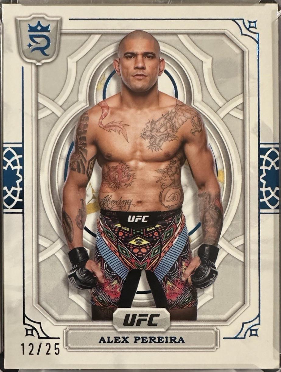 Alex Pereira 2024 Topps Royalty UFC Base #25 Blue