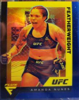 Amanda Nunes 2021 Panini Chronicles UFC Base Flux #245 Blue