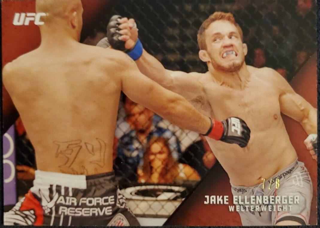 Jake Ellenberger 2015 Topps UFC Knockout Base #33 Red