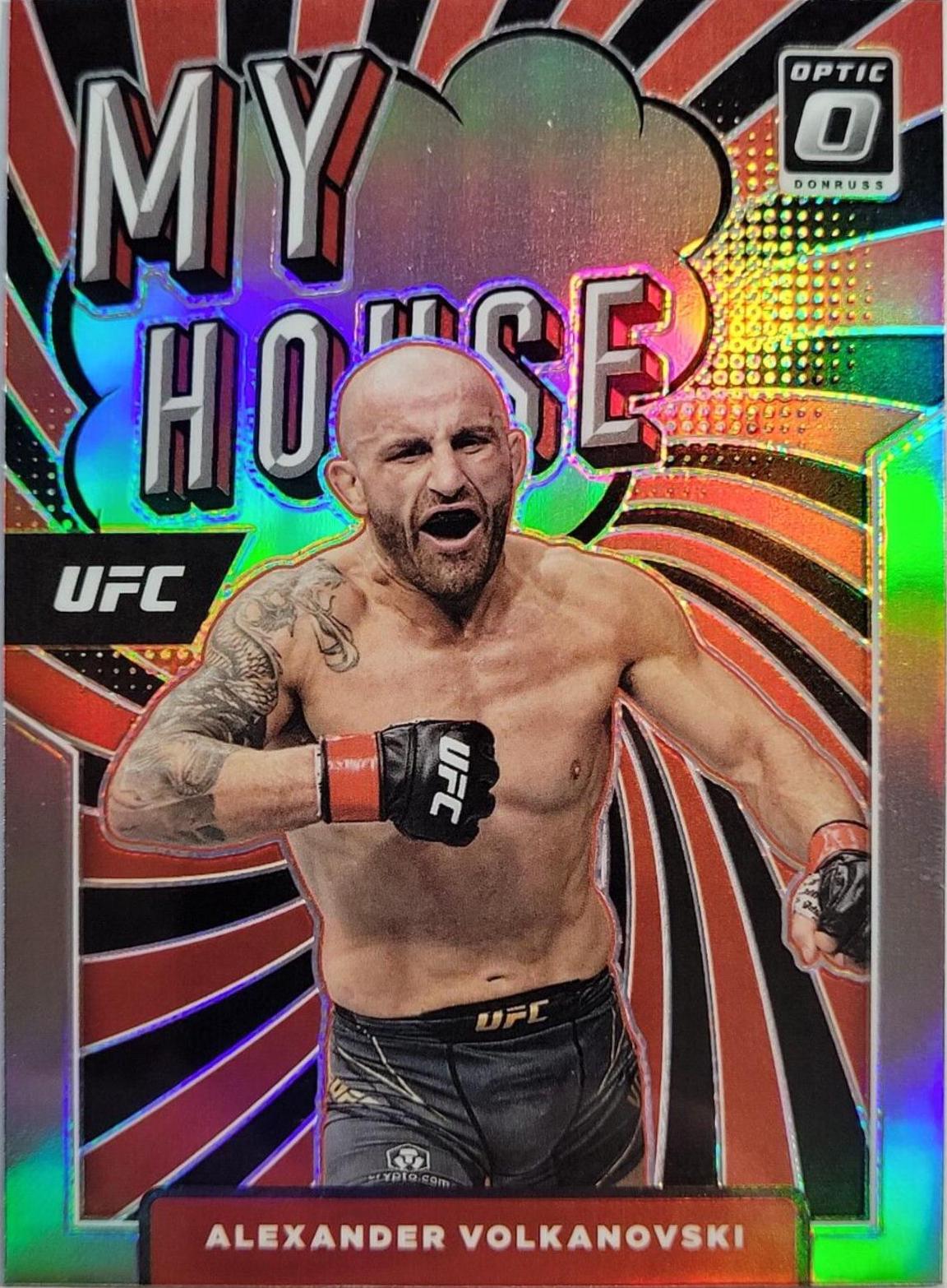 Alexander Volkanovski 2022 Panini Donruss Optic UFC My House #8 Holo