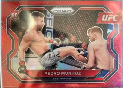Pedro Munhoz 2021 Panini Prizm UFC Base #155 Red