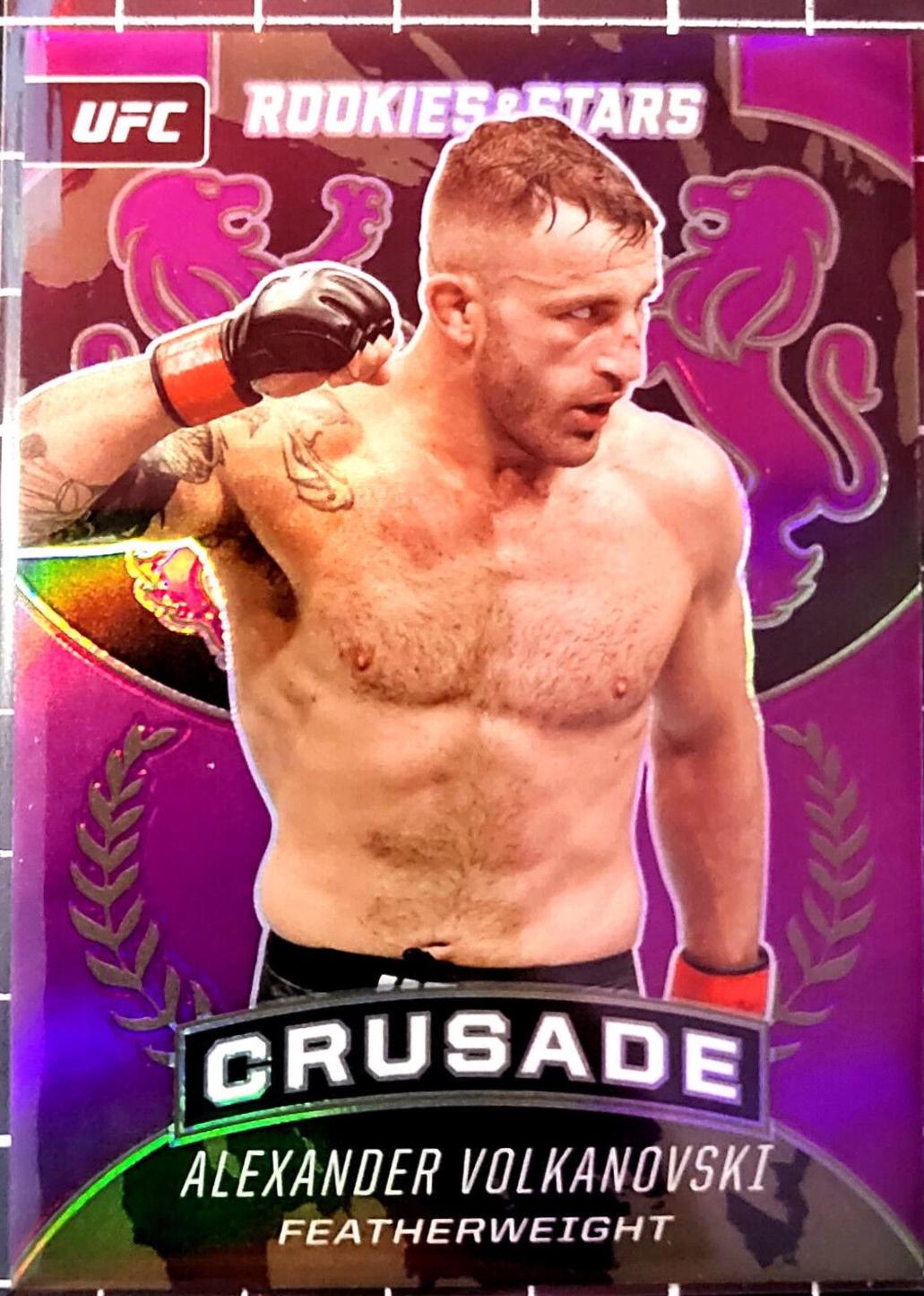 Alexander Volkanovski 2021 Panini Chronicles UFC Base Crusade #236 Purple