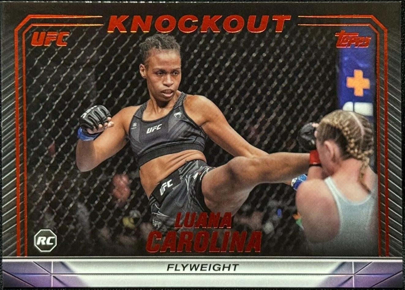 Luana Carolina 2024 Topps Knockout UFC Base #89 Orange