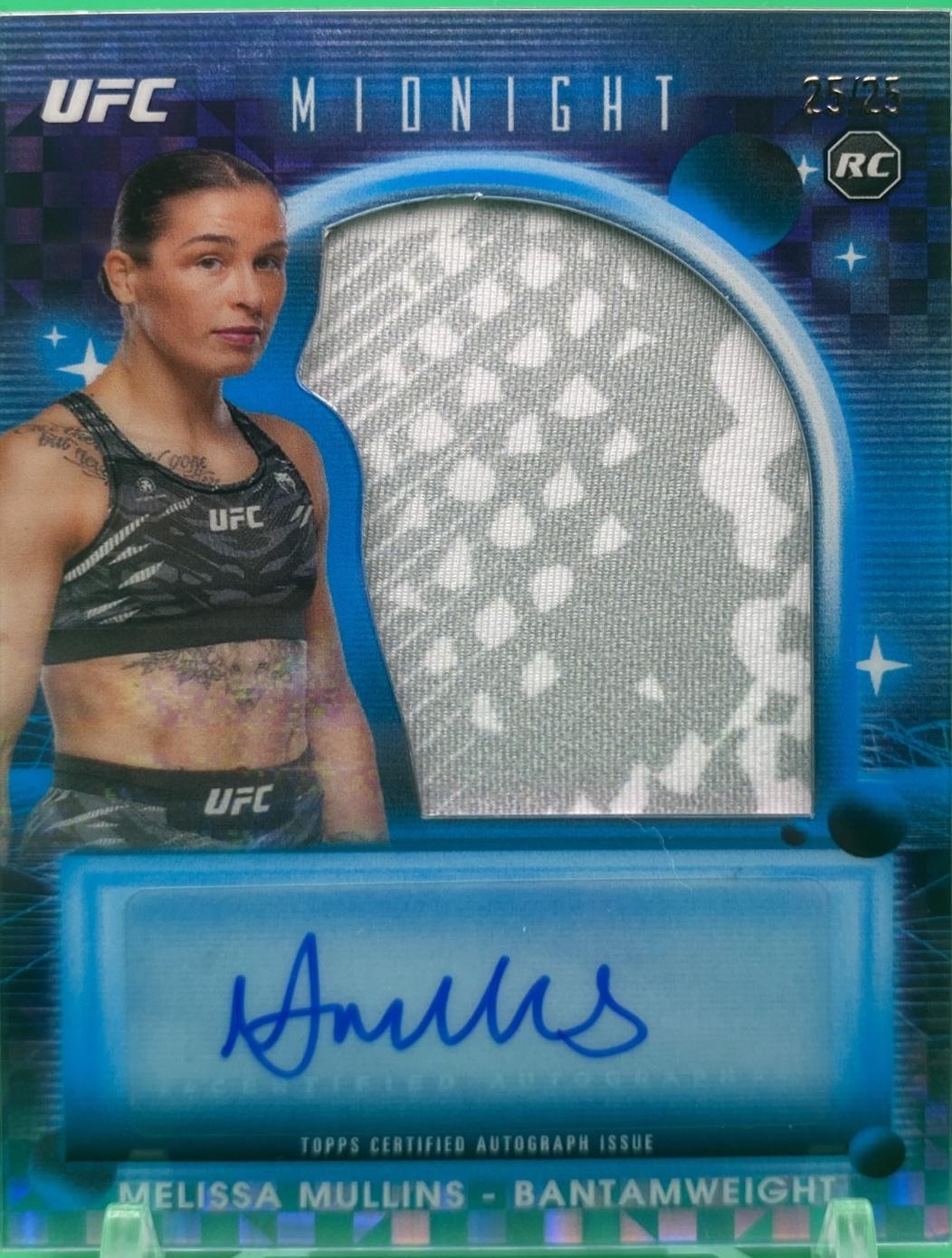Melissa Mullins 2025 Topps Midnight UFC Rookie Relic Autographs #RRA-MS Moonrise