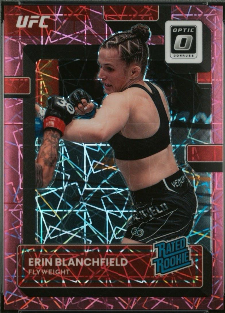 Erin Blanchfield 2023 Panini Donruss Optic UFC Base #124 Pink Velocity