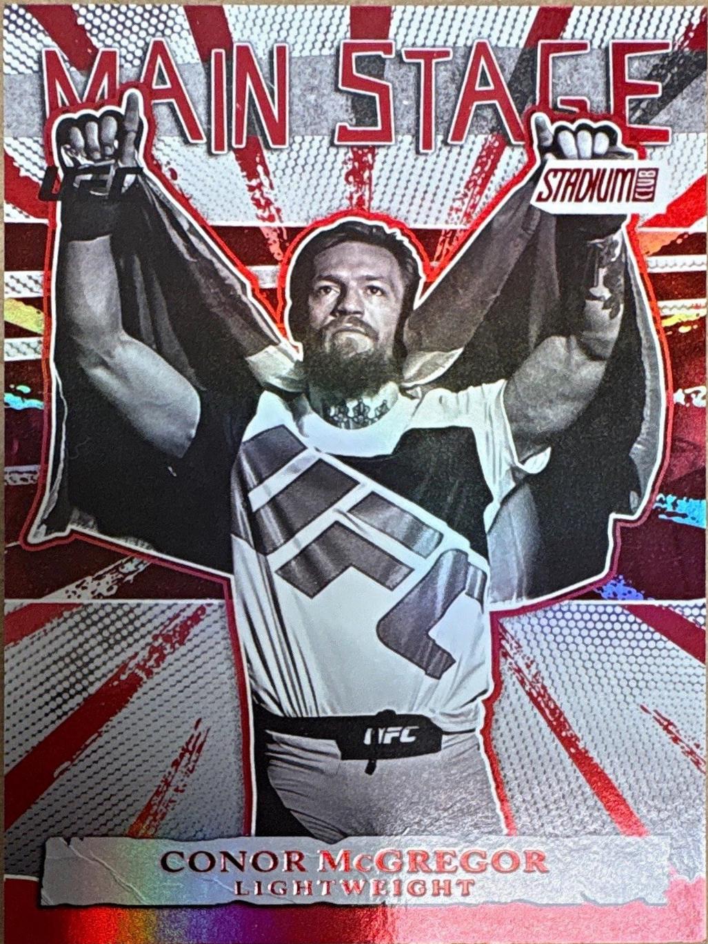 Conor McGregor 2026 Topps Stadium Club UFC Main Stage #MS-15 Red